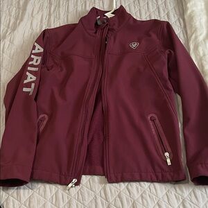 Ariat Maroon Jacket with Gray Details